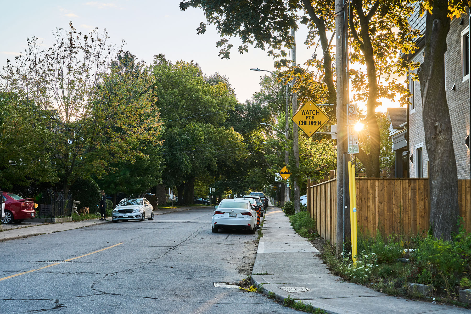 Strathmore Boulevard, north of Greenwood Station.