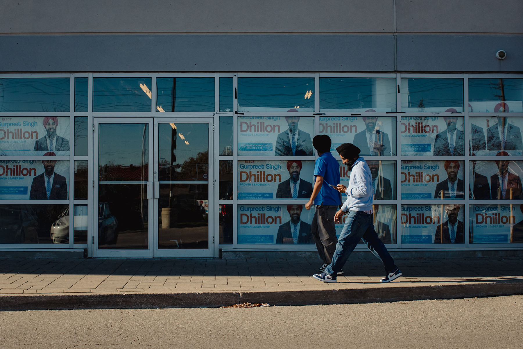 Gurpreet Singh Dhillon’s campaign office on Bovaird Drive East, west of Torbram Road.