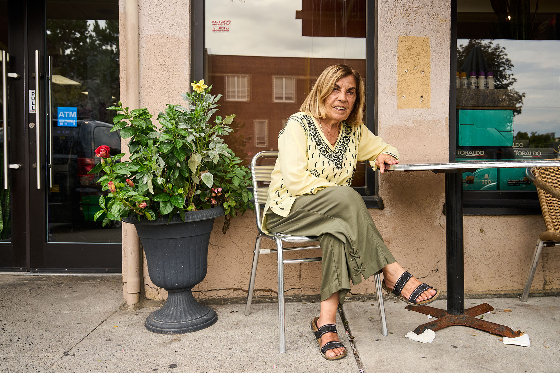 Frances Nunziata at a bakery in York South-Weston.