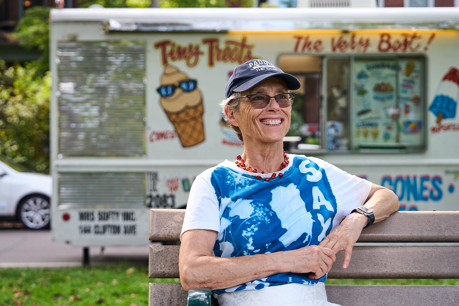Dianne Saxe attends a meet-and-greet with constituents at Withrow Park in September. Photo by Nic Hotchkiss / The Local