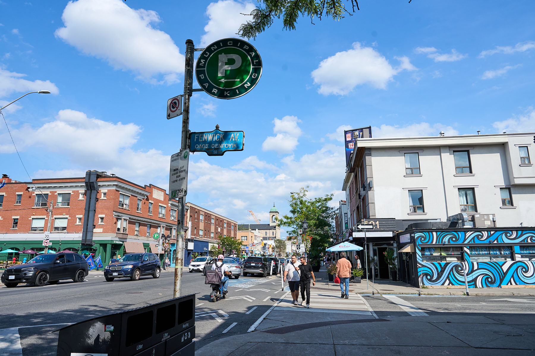 Fenwick Avenue and Danforth Avenue. Photo by Nic Hotchkiss / The Local